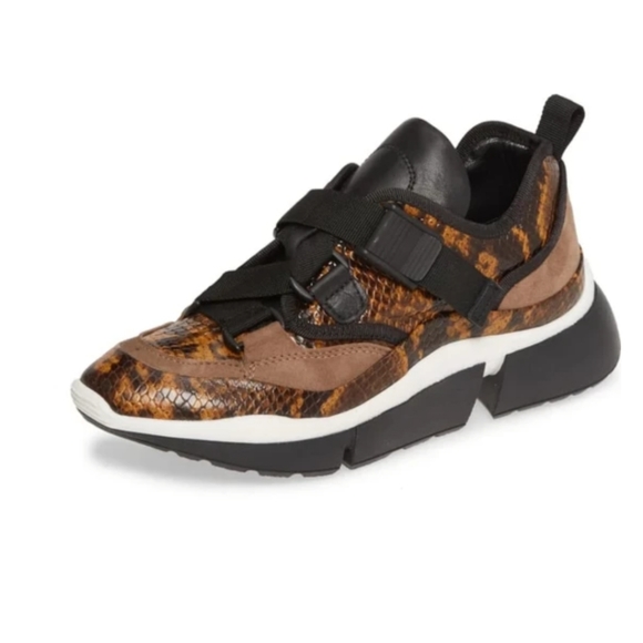 🔥Sheridan Mia Leather and alligator print sneaker - Picture 3 of 3